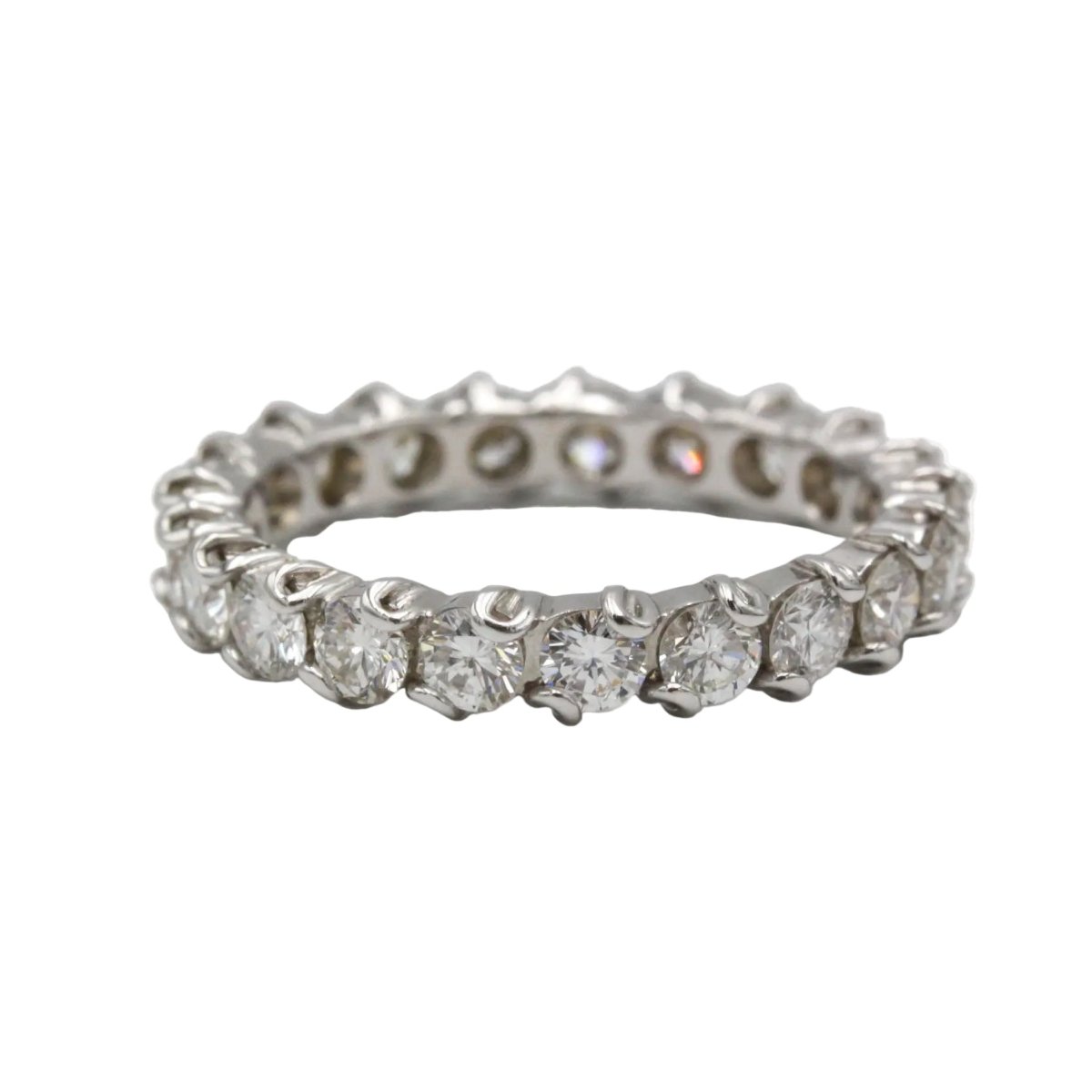 Bague Alliance en or blanc et diamants - Castafiore