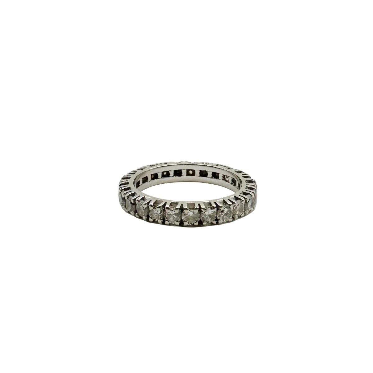 Bague Alliance en or blanc et diamants - Castafiore