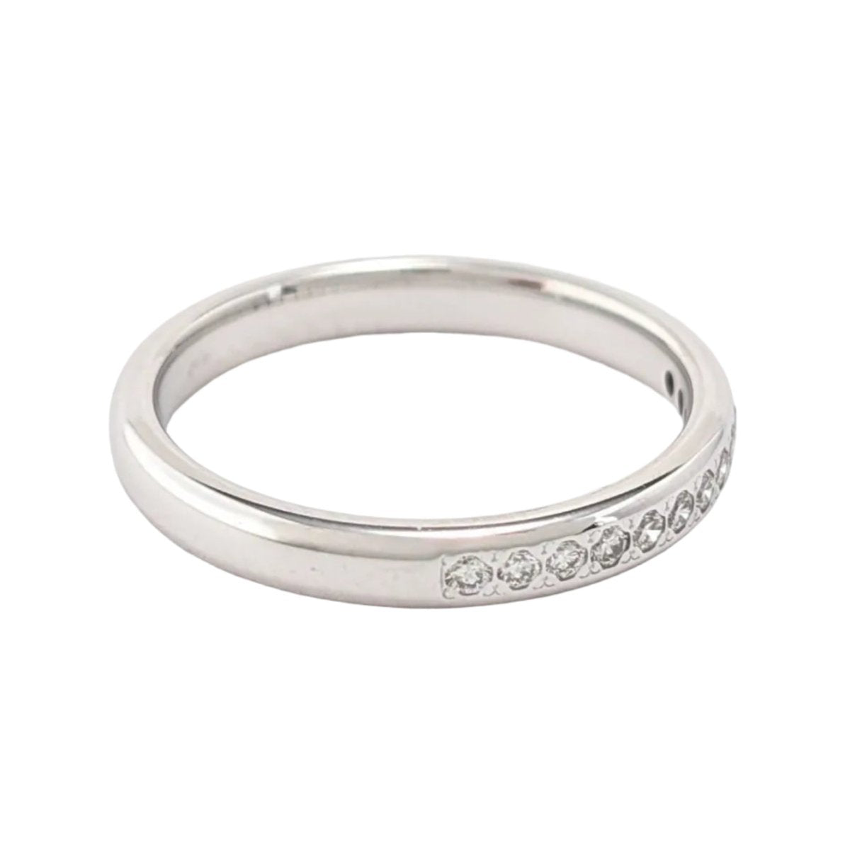 Bague Alliance en or blanc et diamants - Castafiore