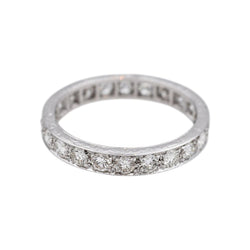 Bague Alliance en or blanc et diamants - Castafiore