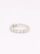 Bague Alliance en or blanc et diamants - Castafiore