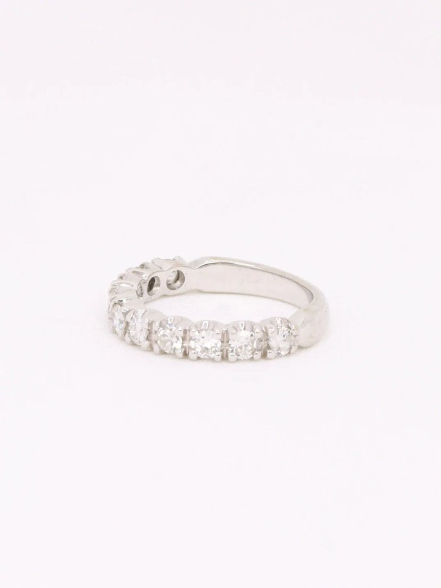 Bague Alliance en or blanc et diamants - Castafiore