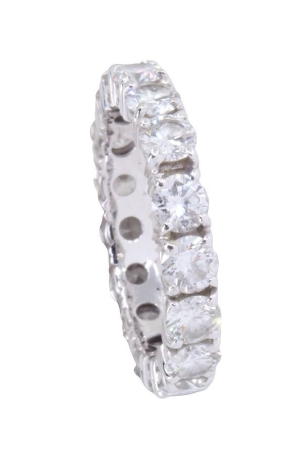 Bague Alliance en or blanc et diamants - Castafiore