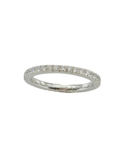 Bague Alliance en or blanc et diamants - Castafiore