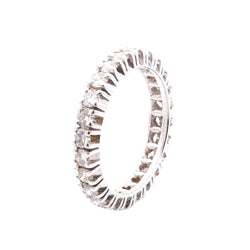 Bague Alliance en or blanc et diamants - Castafiore