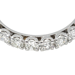 Bague Alliance en or blanc et diamants - Castafiore