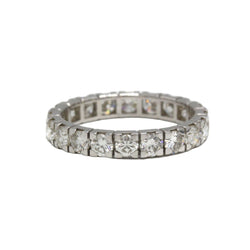 Bague Alliance en or blanc et diamants - Castafiore
