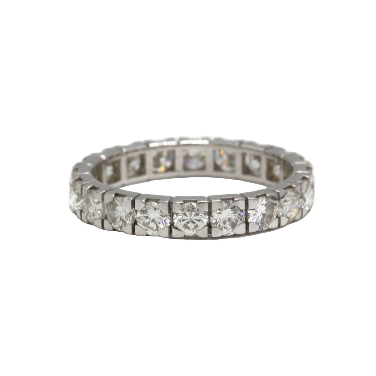Bague Alliance en or blanc et diamants - Castafiore