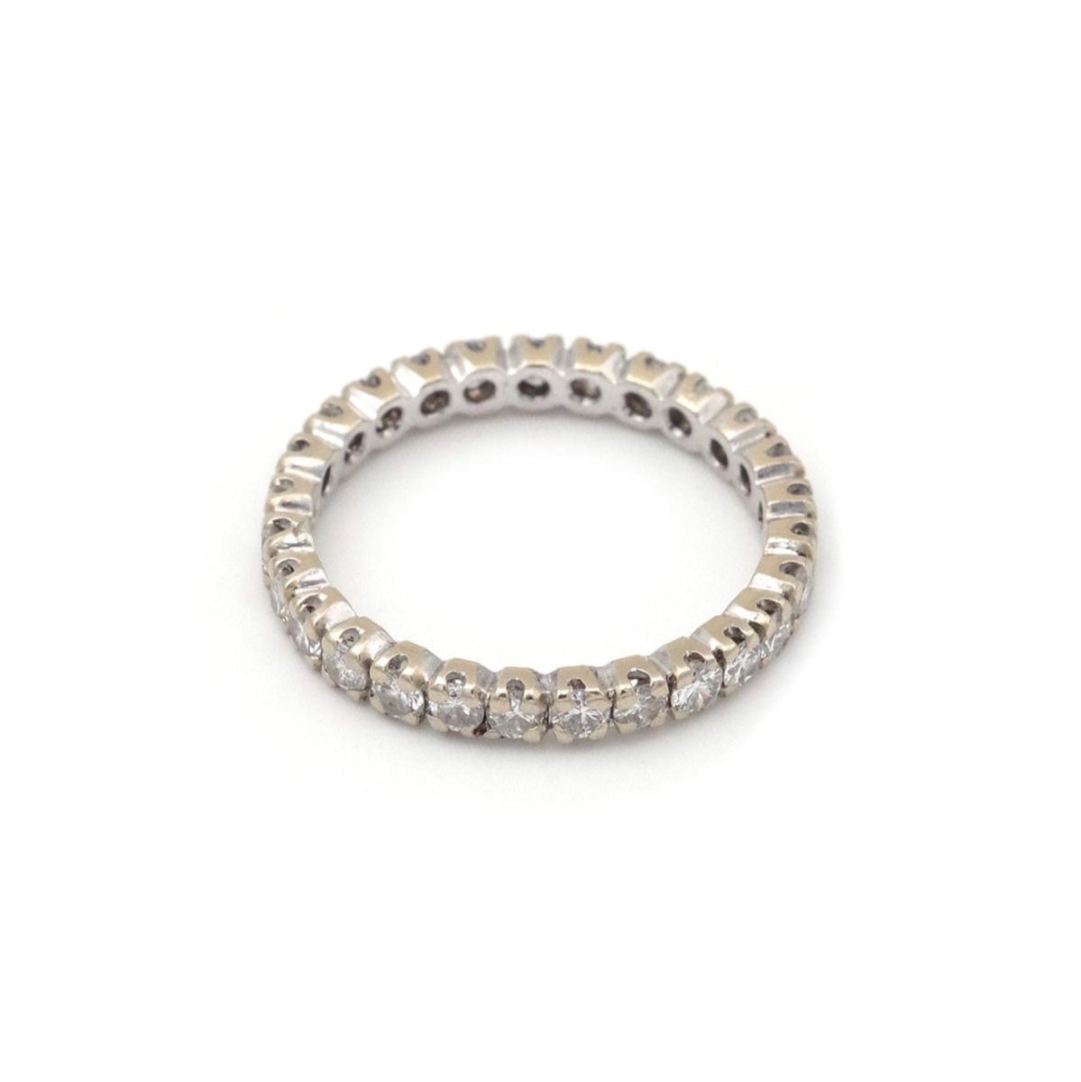 Bague Alliance en or blanc et diamants - Castafiore