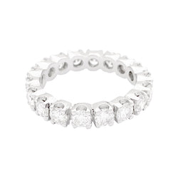 Bague Alliance en or blanc et diamants - Castafiore