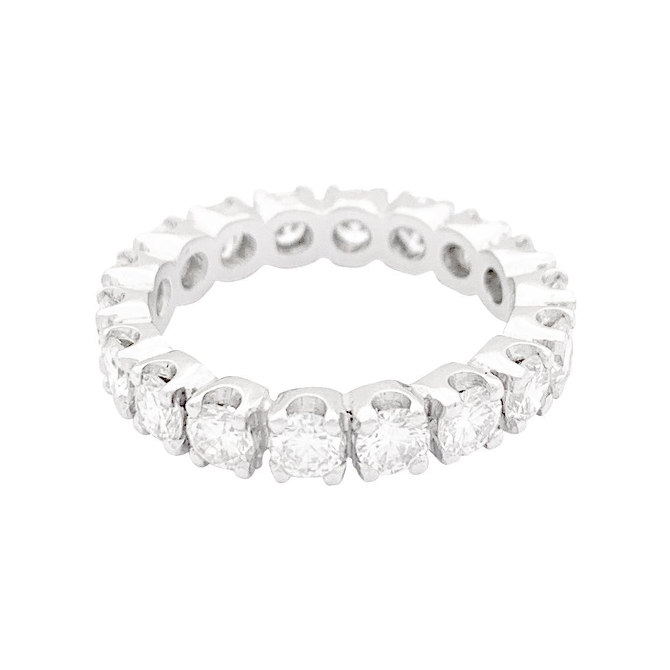 Bague Alliance en or blanc et diamants - Castafiore