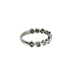 Bague Alliance en or blanc et diamants - Castafiore
