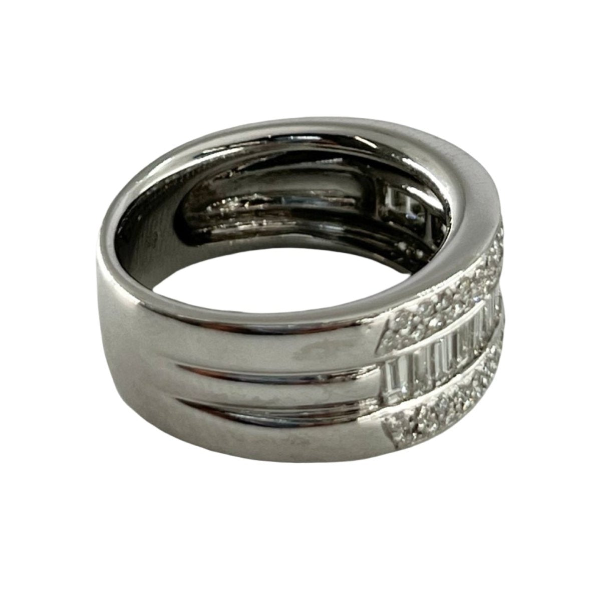 Bague Alliance en or blanc et diamants - Castafiore