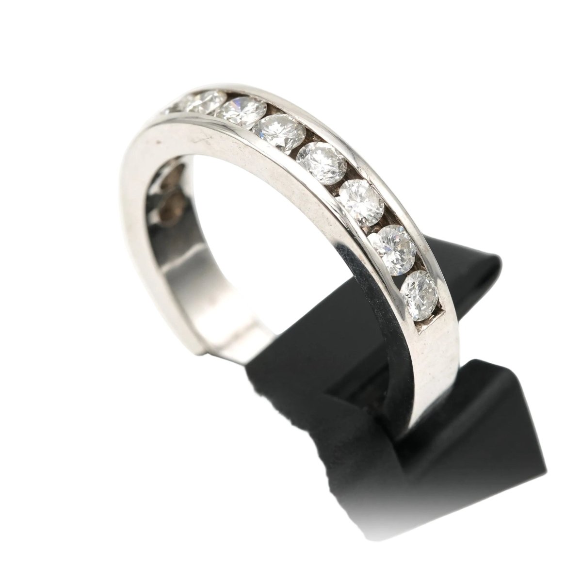 Bague Alliance en or blanc et diamants - Castafiore