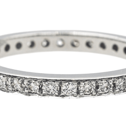 Bague Alliance en or blanc et diamants - Castafiore