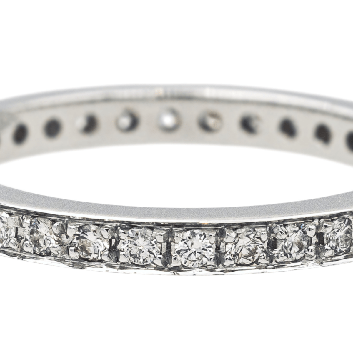 Bague Alliance en or blanc et diamants - Castafiore