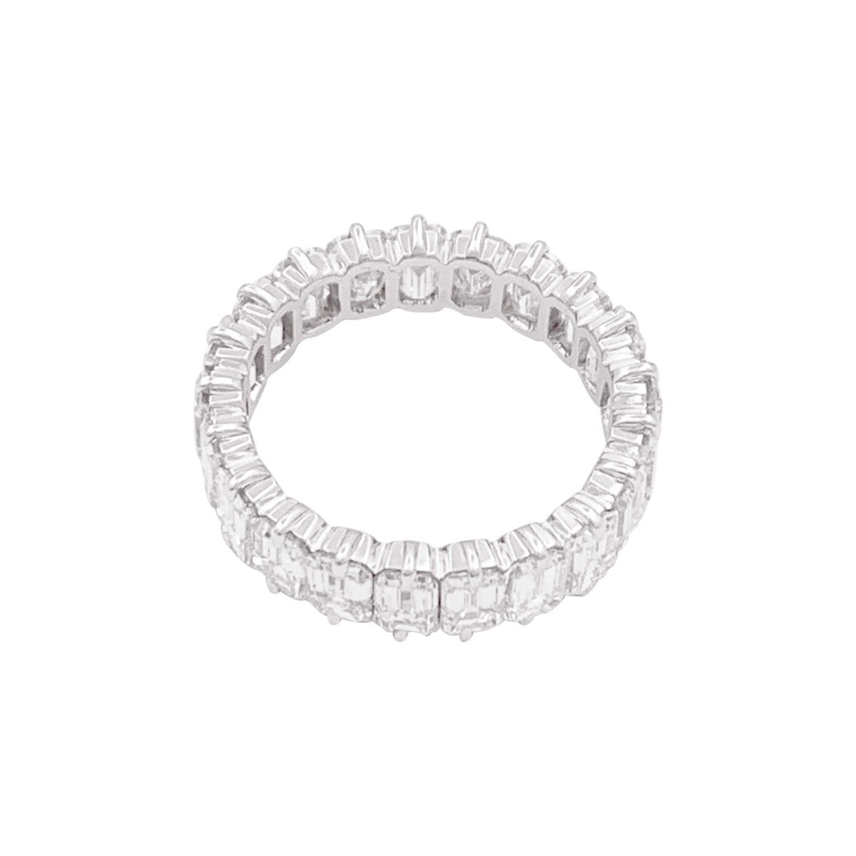 Bague Alliance en or blanc et diamants - Castafiore