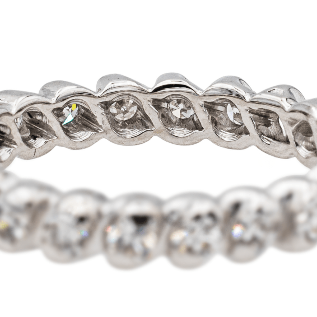 Bague Alliance en or blanc et diamants - Castafiore