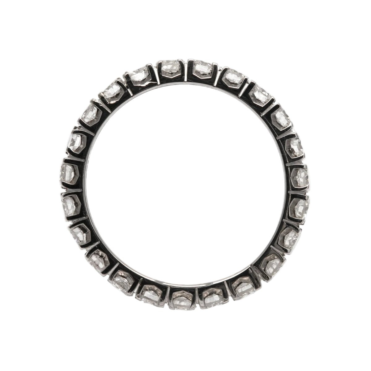 Bague Alliance en or blanc et diamants - Castafiore