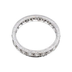 Bague Alliance en or blanc et diamants - Castafiore