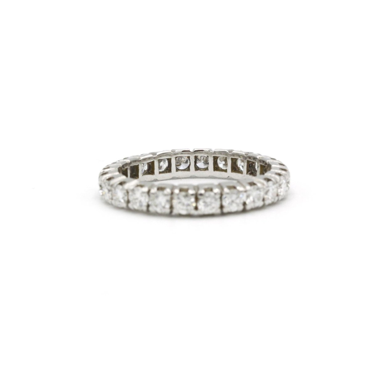 Bague Alliance en or blanc et diamants - Castafiore