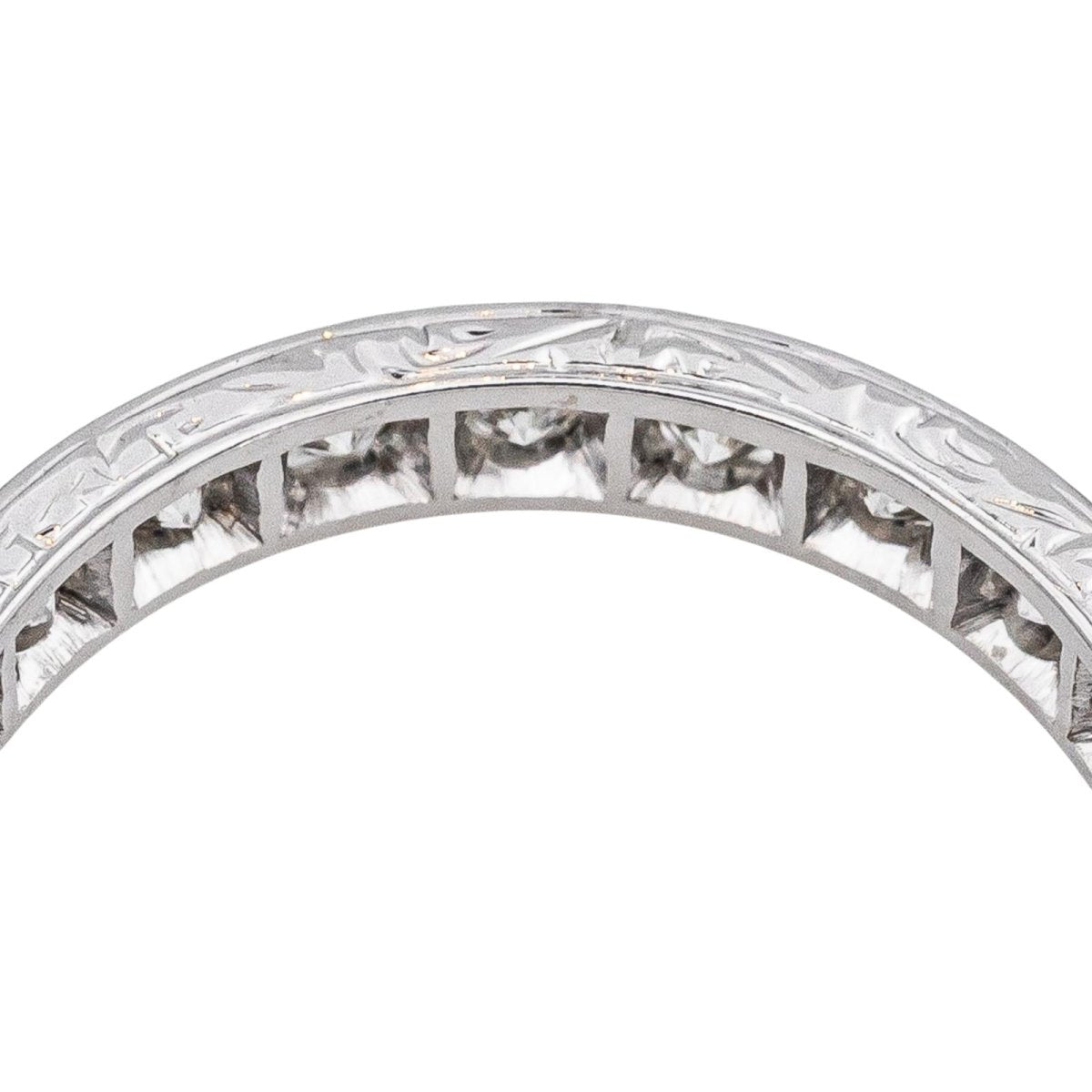Bague Alliance en or blanc et diamants - Castafiore