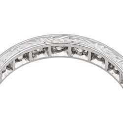 Bague Alliance en or blanc et diamants - Castafiore