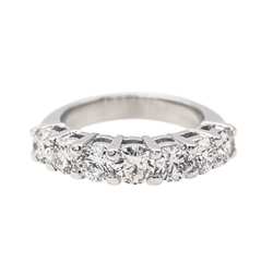 Bague Alliance en or blanc et diamants - Castafiore