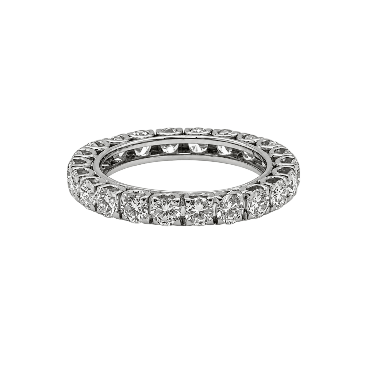 Bague Alliance en or blanc et diamants - Castafiore