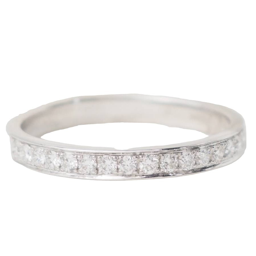 Bague Alliance en or blanc et diamants - Castafiore