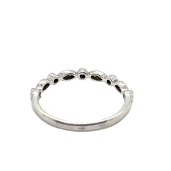 Bague Alliance en or blanc et diamants - Castafiore