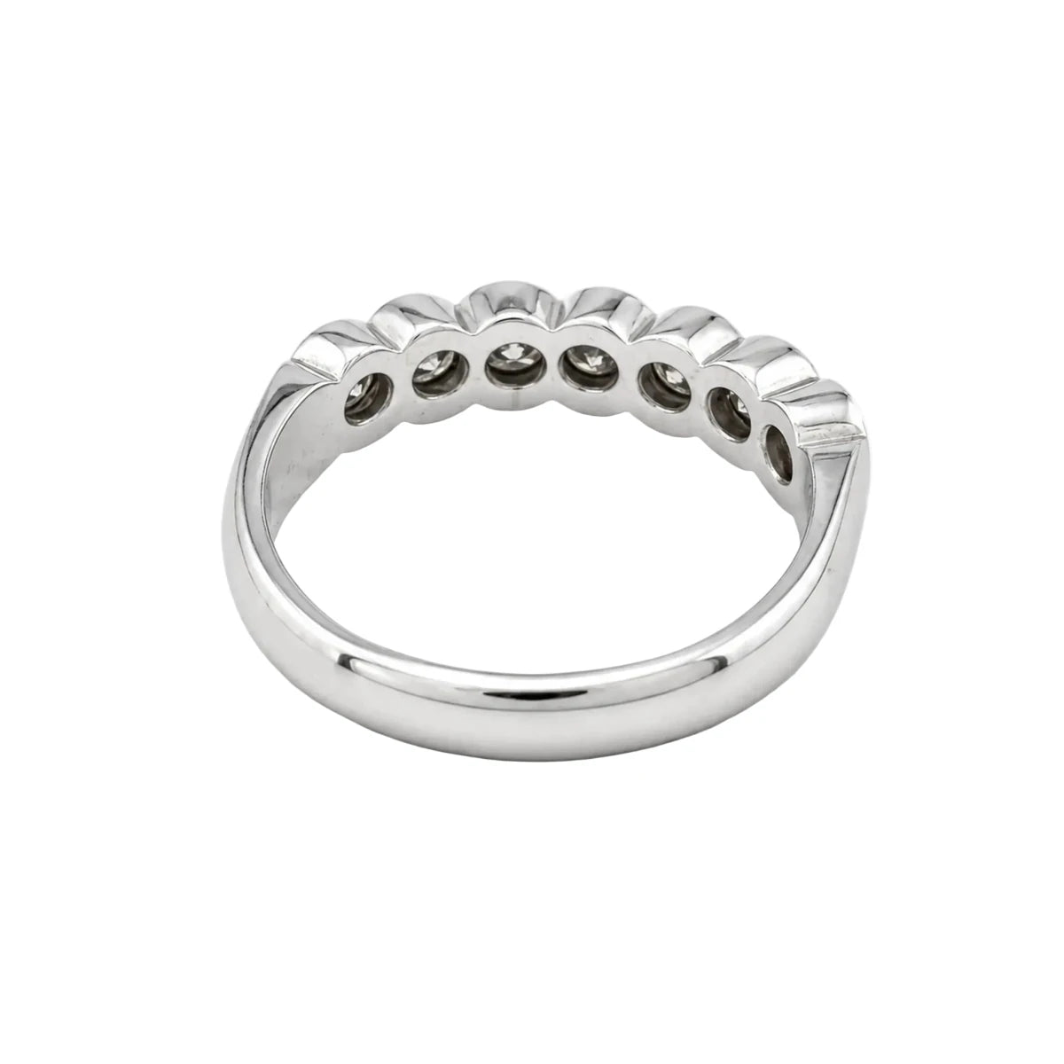 Bague Alliance en or blanc et diamants - Castafiore