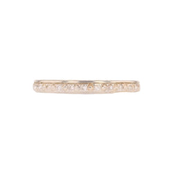 Bague Alliance en or blanc et diamants - Castafiore