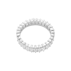 Bague Alliance en or blanc et diamants - Castafiore