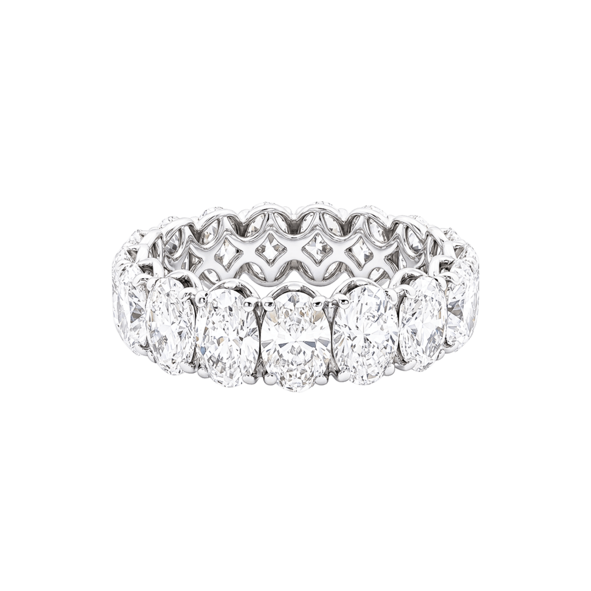 Bague Alliance en or blanc et diamants - Castafiore