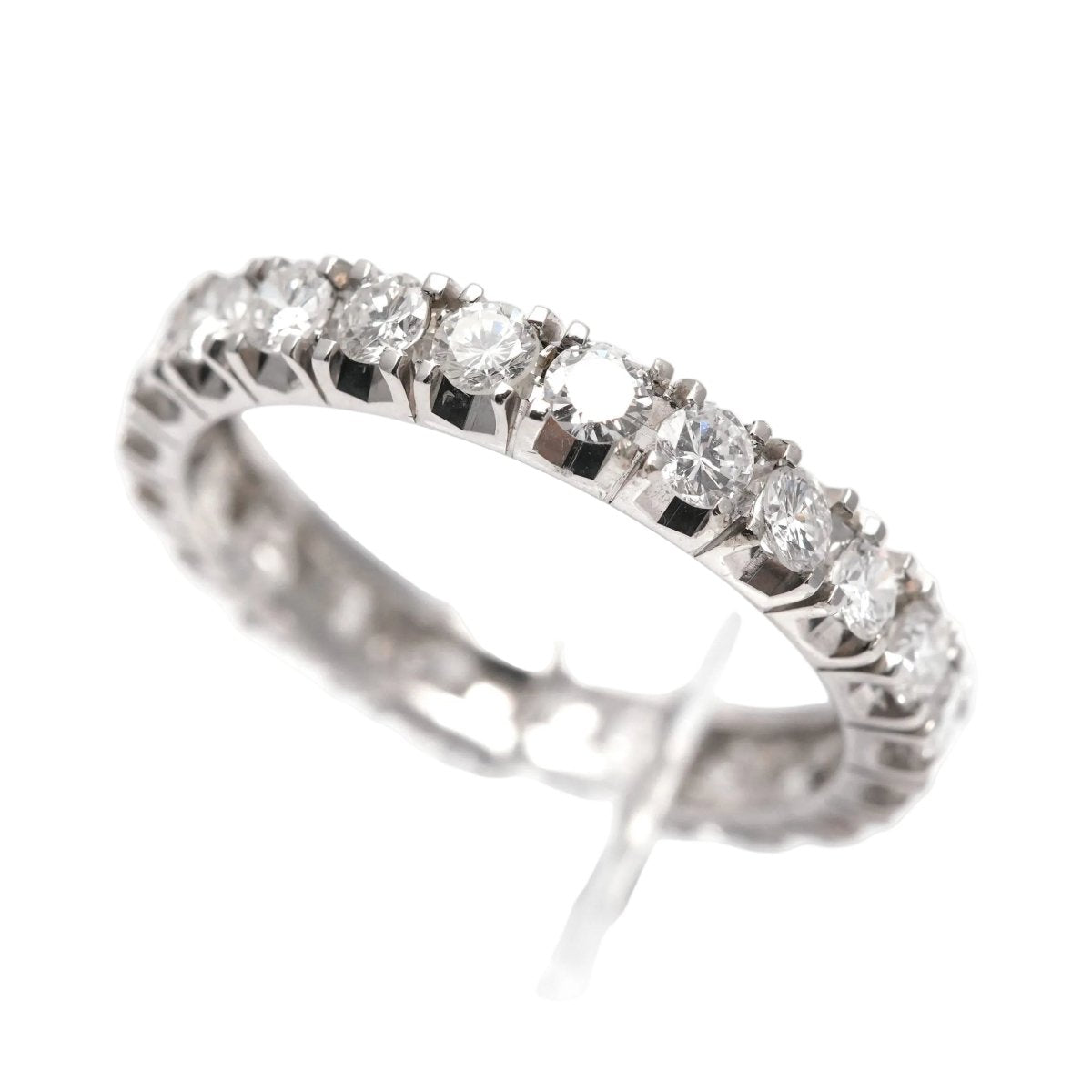 Bague Alliance en or blanc et diamants - Castafiore