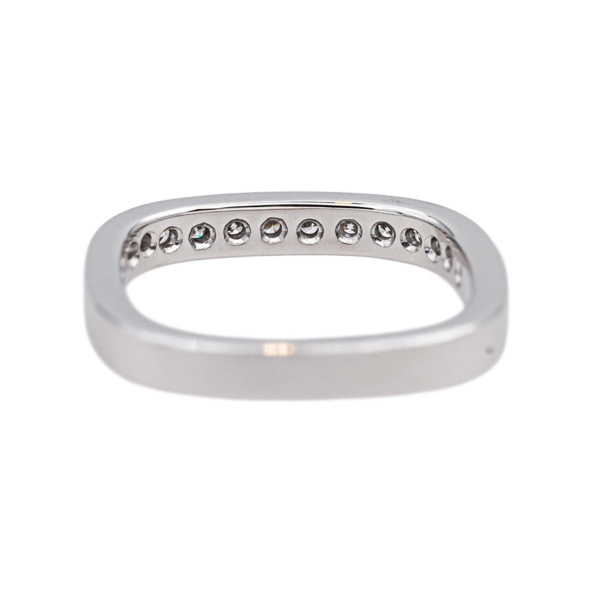 Ring White gold half wedding ring diamond