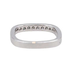 Bague Alliance en or blanc et diamants - Castafiore