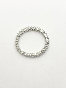 Bague Alliance en or blanc et diamants - Castafiore