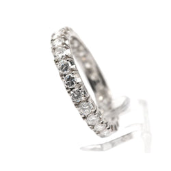 Bague Alliance en or blanc et diamants - Castafiore