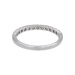 Ring White gold half wedding ring diamond