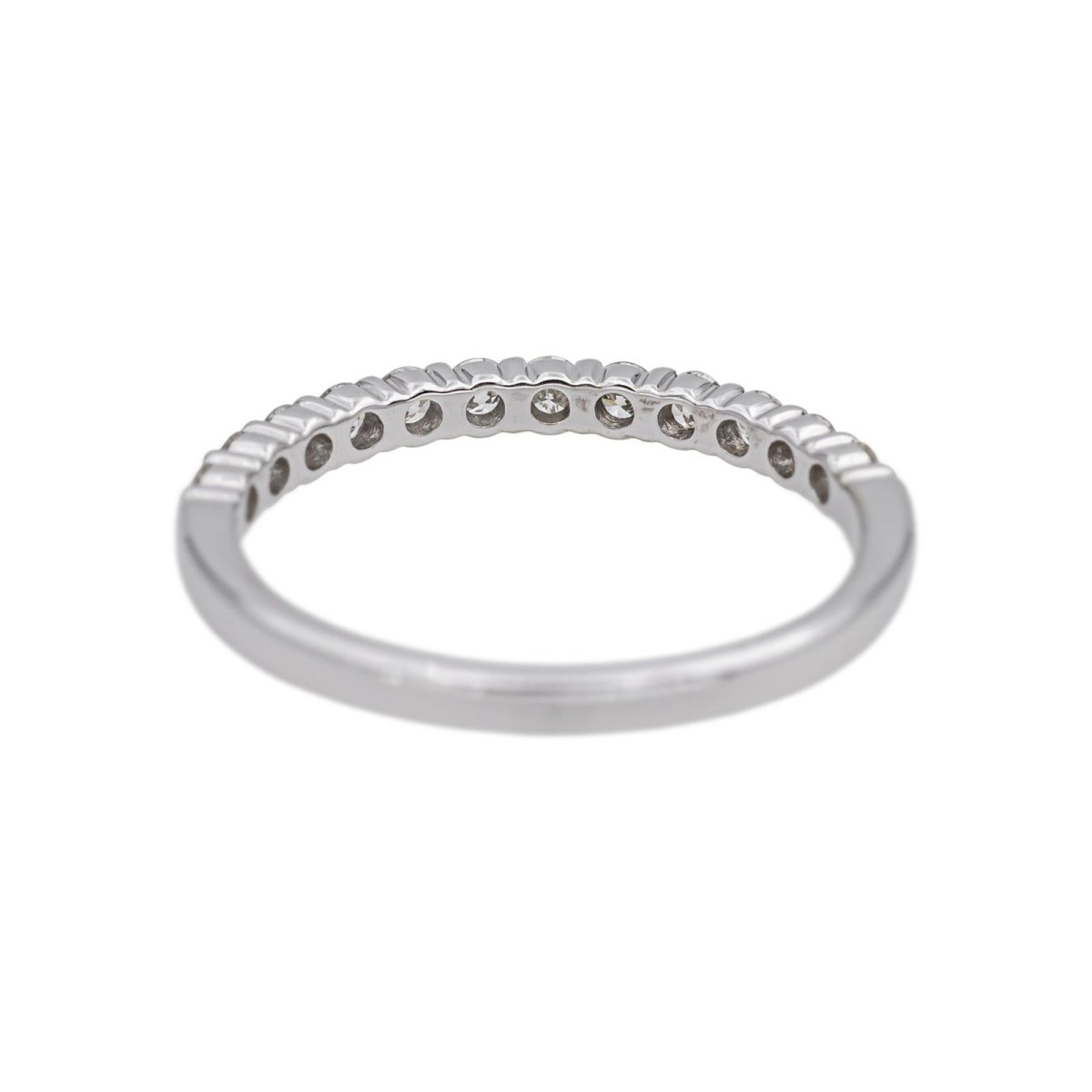Ring White gold half wedding ring diamond