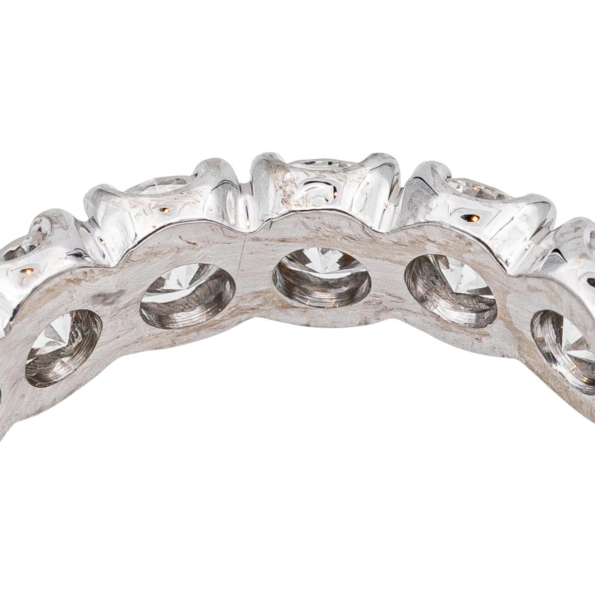 Bague Alliance en or blanc et diamants - Castafiore