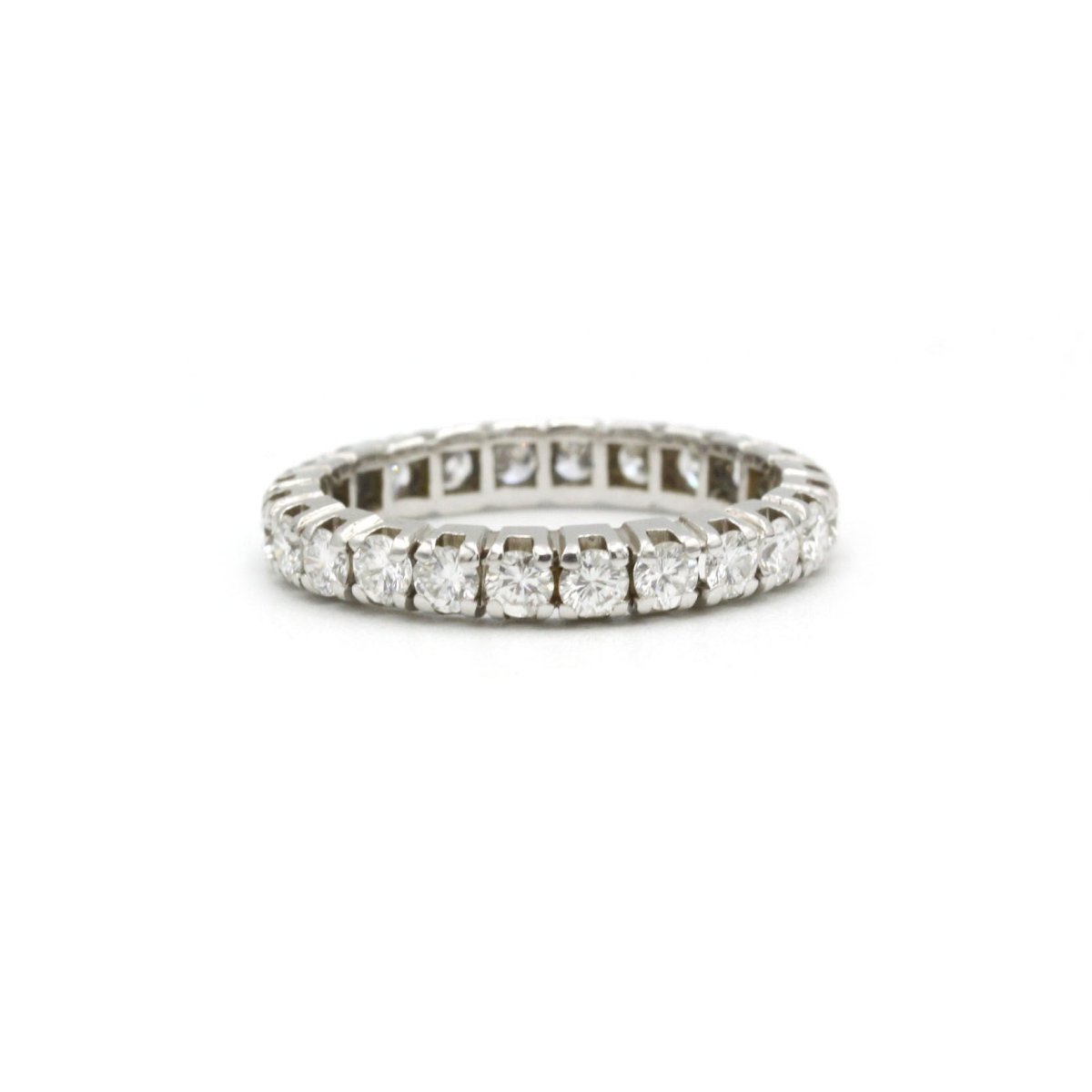 Bague Alliance en or blanc et diamants - Castafiore