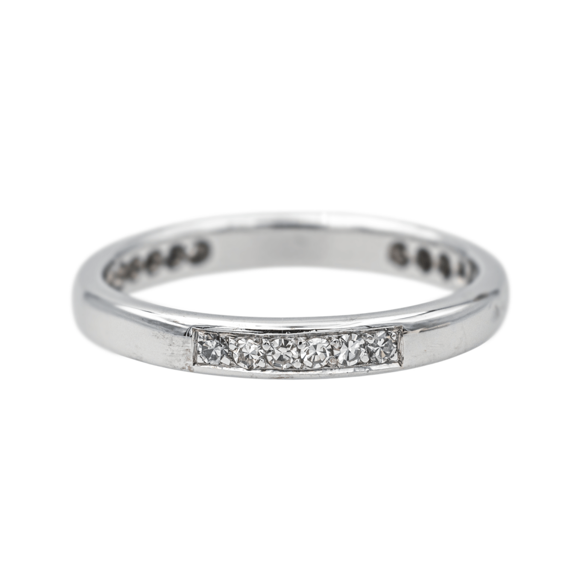Bague Alliance en or blanc et diamants - Castafiore
