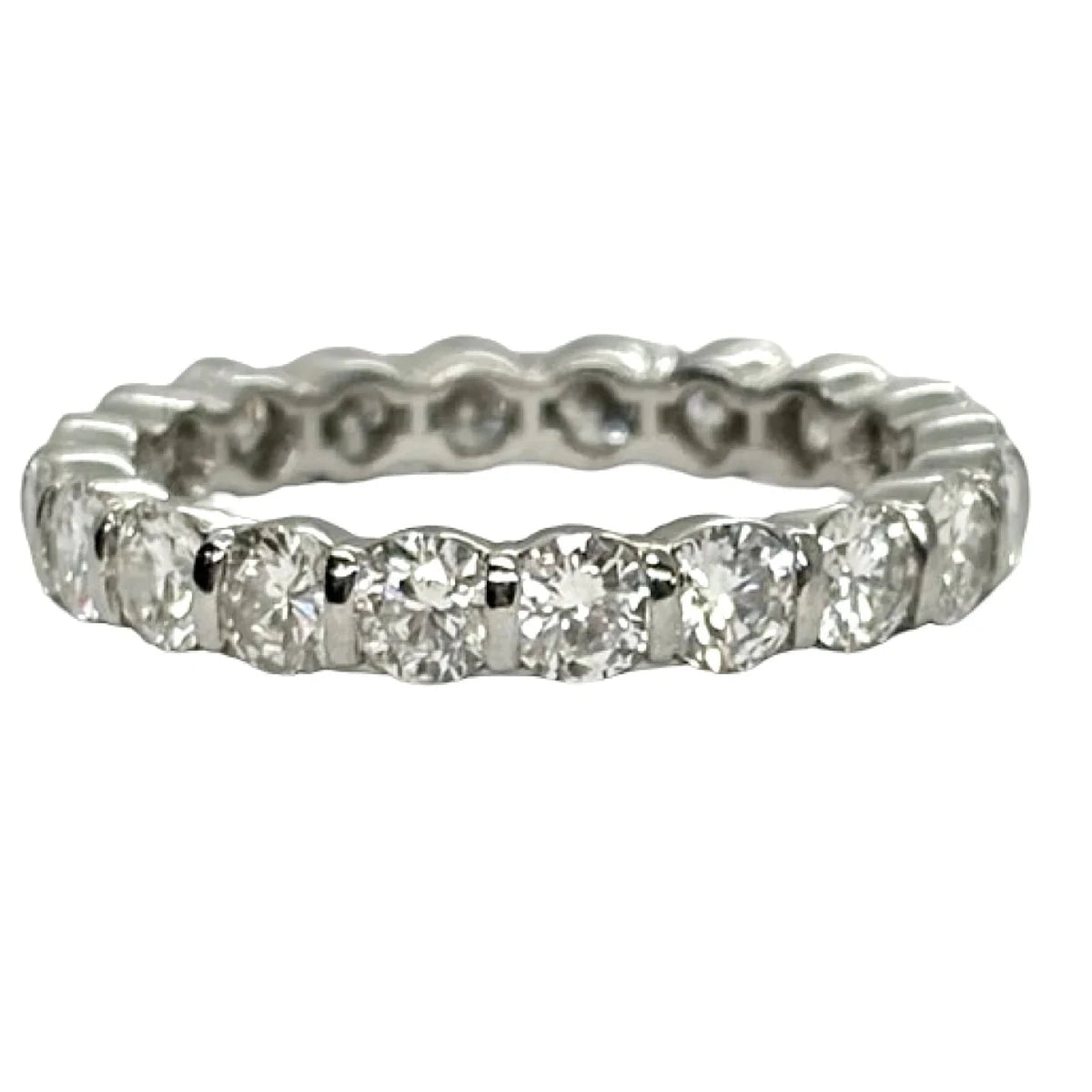 Bague Alliance en or blanc et diamants - Castafiore