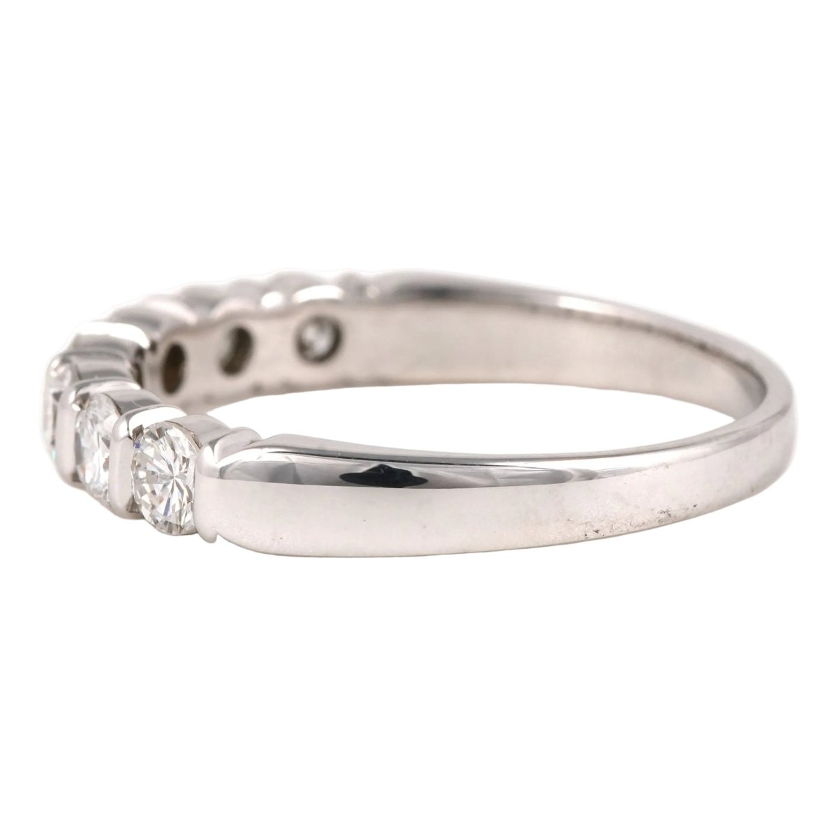 Bague Alliance en or blanc et diamants - Castafiore