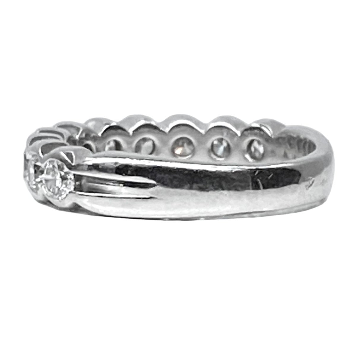 Bague Alliance en or blanc et diamants - Castafiore