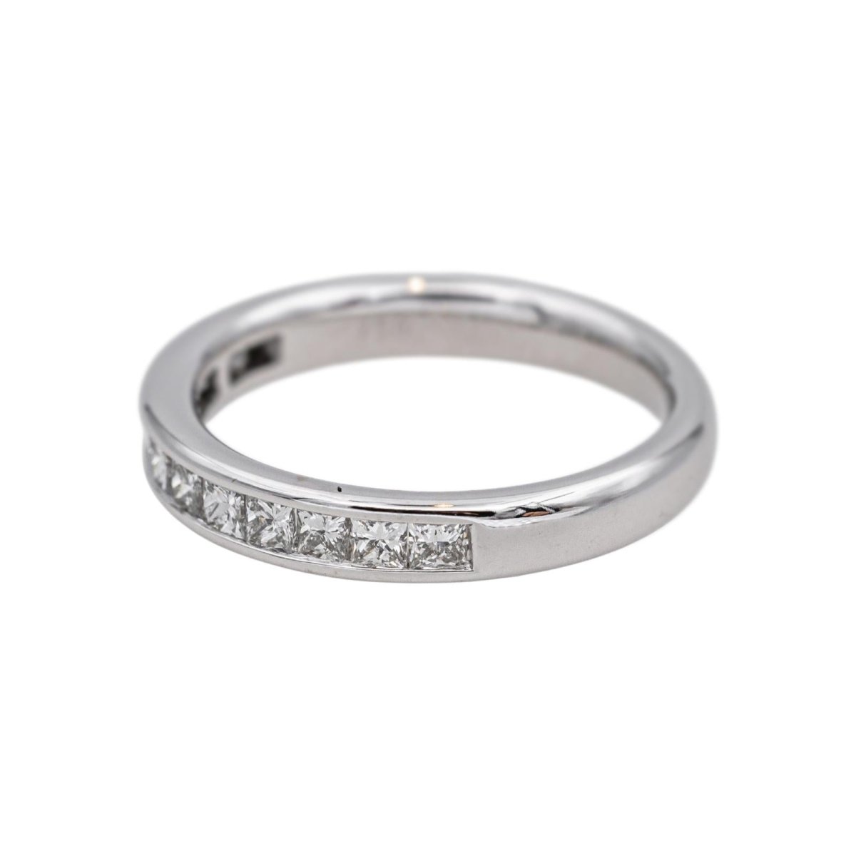 Bague Alliance en or blanc et diamants - Castafiore