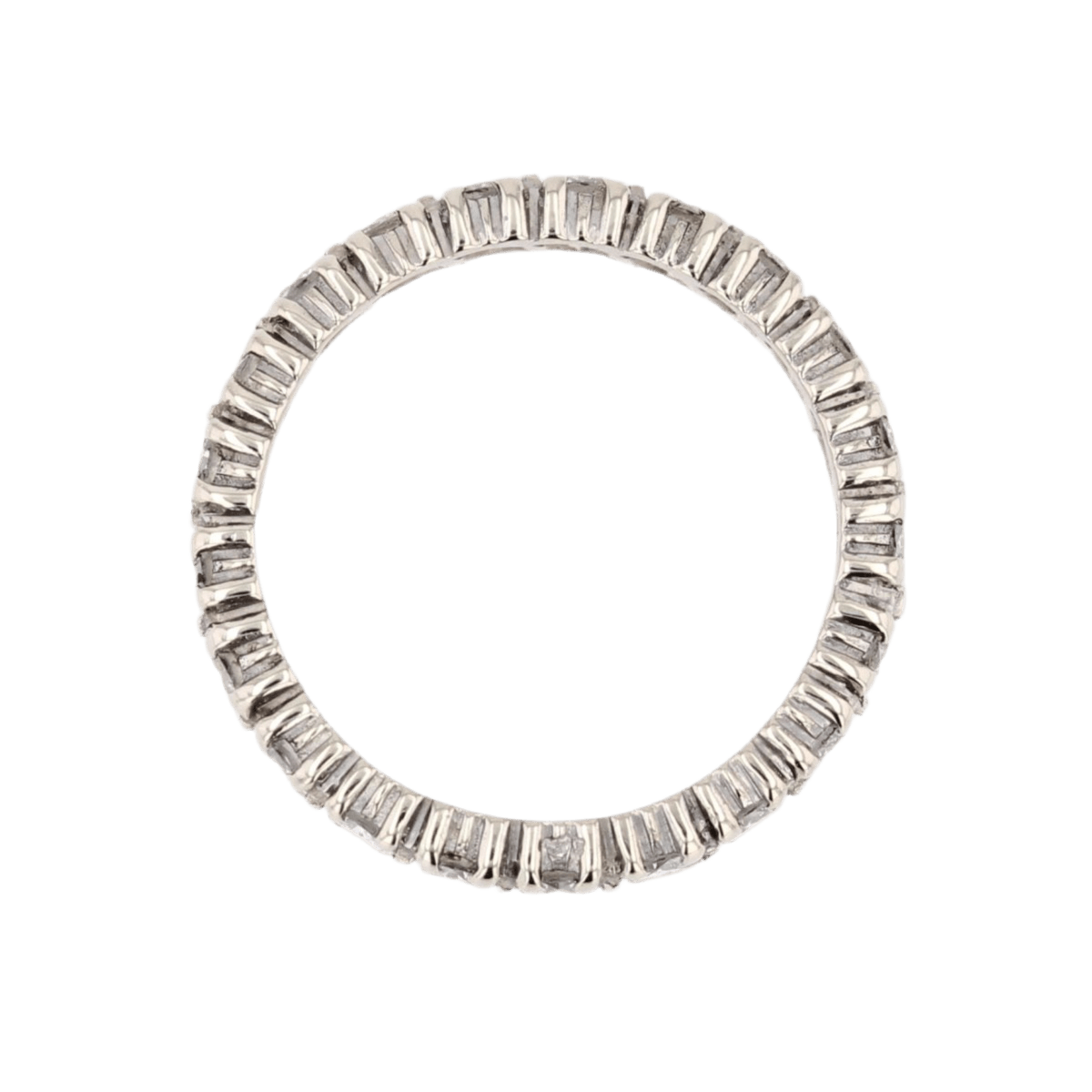 Bague Alliance en or blanc et diamants - Castafiore